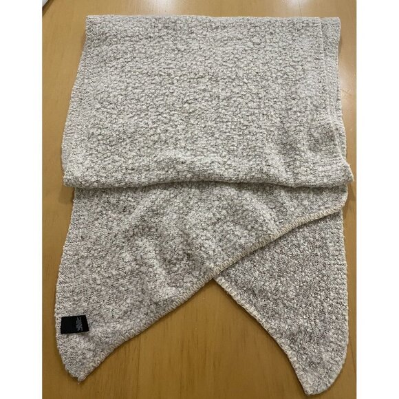 Beige Tan Wide Scarf Women's One Size Fuzzy Soft Warm Polyester - Picture 1 of 6